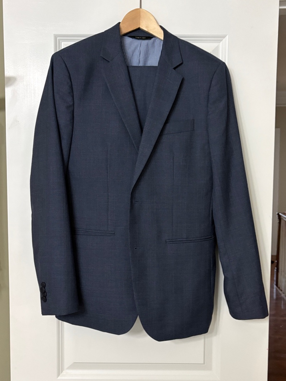 Banana Republic Men's Navy Blue Tailored Slim Fit Suit 38R 31x21
